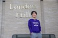 Western student Brady Park is raising money for charity by selling items online. (Derek Ruttan/The London Free Press)