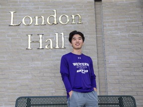 Western student Brady Park is raising money for charity by selling items online. (Derek Ruttan/The London Free Press)