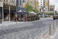 Dundas Place will be closed to vehicular traffic on weekends for the rest of the summer. (Derek Ruttan/The London Free Press)