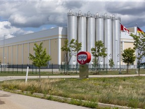 The Dr. Oetker frozen-pizza plant in East London closed Thursday after a positive COVID-19 case was reported. It'll stay closed through the weekend for "deep cleaning."(Derek Ruttan/The London Free Press)