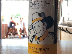 Caps Off in St. Thomas has released its first beer in cans. Tip of the Hat is a pale ale. (Contributed)