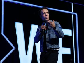 WE co-founder Craig Kielburger speaks at the We Day festivities held at the National Arts Centre in Ottawa, Dec. 10, 2019.