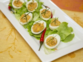 Thai devilled eggs. Food styling by Food styling by Ran Ai. (Derek Ruttan/The London Free Press)