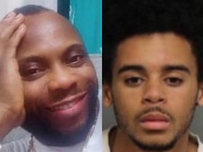 Alleged Liberian war criminal Bill Horrace, 44, left, who was gunned down during a London home invasion June 21, had “business interactions” with his accused killer, Keiron Gregory, 23, of North York, right, London police say. (Supplied)