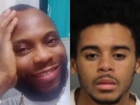 Alleged Liberian war criminal Bill Horrace, 44, left, who was gunned down during a London home invasion June 21, had “business interactions” with his accused killer, Kieron Gregory, 22, of North York, right, London police say. (Supplied)