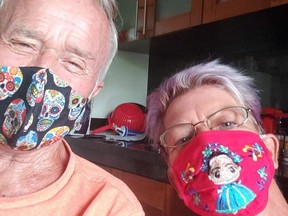 Theresa Yeoman, right, and her father, Keith Proctor, are trying to come home to Chatham, but they're stranded in Puerto Vallarta, Mexico, because Yeoman does not have proper immigration paperwork. (Contributed photo)