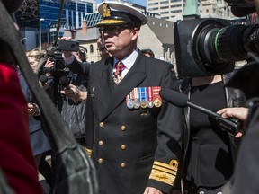 Vice-Admiral Mark Norman leaves court in Ottawa on Wednesday, May 8, 2019. Errol McGihon/Postmedia