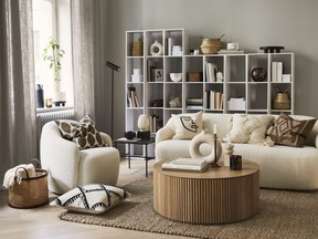 H&M have a great selection of shelving items, textural baskets and handy storage boxes to help create a tranquil living space. SUPPLIED