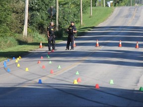 Middlesex OPP are investigating following an early Monday single-vehicle crash the killed on man northeast of London. The number of fatal collisions this year in Middlesex County has already surpassed those recorded in all of 2019.(JONATHAN JUHA/The London Free Press)