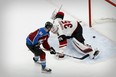 Colorado Avalanche centre Nazem Kadri scores a breakaway goal against Arizona Coyotes goaltender Darcy Kuemper during the first period in Game 5 of the first round of the 2020 Stanley Cup playoffs at Rogers Place. The London-born Kadri's ill-timed playoff suspensions are a thing of the past in Colorado. (Perry Nelson-USA TODAY Sports)