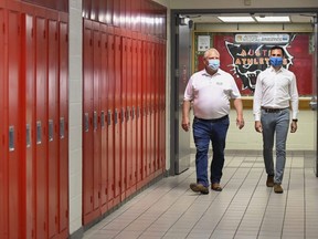 Ontario Premier Doug Ford, left, and Education Minister Stephen Lecce (Canadian Press file photo)