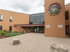 The Ontario Police College north of Aylmer has had an outbreak of  COVID-19 southeast of London.  Photograph taken on Monday August 17, 2020.  Mike Hensen/The London Free Press