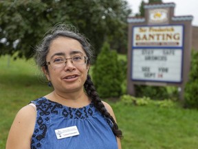 Laura Gonzalez, of the Thames Valley Council of Home and School Associations, hopes there are plans in place for kids to be safely dropped off for school.  (Mike Hensen/The London Free Press)