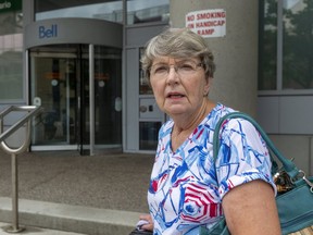Norma Marten, a freelance title searcher who works out of the land registry office at 100 Dundas St., says people will pay more with access to fewer records when the province goes to an online-only service.
 (Mike Hensen/The London Free Press)