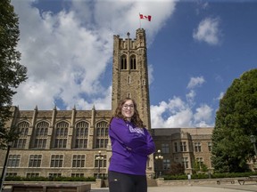 Dahlia Levy, a third-year art history student at Western University in London, says she finds collaboration with classmates difficult when taking courses online. (Derek Ruttan/The London Free Press)