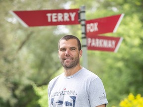 Brent Carrothers will be attempting his first full marathon September 20. Derek Ruttan/The London Free Press)