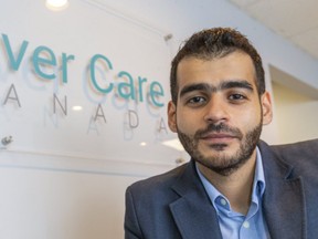 Karim Ragheb, chief executive of Liver Care Canada, says his not-for-profit network of clinics helping people with liver diseases needs stable funding from the province. (MIKE HENSEN, The London Free Press)