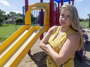 Kara Pihlak, executive director of Oak Park Co-operative Children's Centre, says childcare services are important for the economy and child development, but operators are constrained by COVID-19 precautions. (Mike Hensen/The London Free Press)
