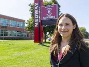 Middlesex-London Health Unit nurse Michelle Nemeth is among 41 public health nurses assigned to schools in London and Middlesex County. Provincial and federal funding have allowed the health unit to more than double the number of school nurses. (Mike Hensen/The London Free Press)