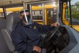 Jason Thibodeau, drives a school bus for Elgie Bus Lines in London.  (Mike Hensen/The London Free Press)