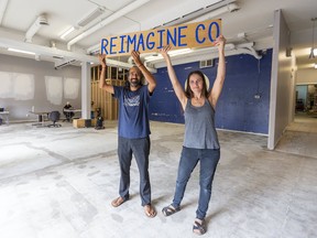 Heenal Rajani and Kara Riinen have raised nearly $39,000 to open a zero-waste, package-free grocery store. Their goal is to raise $50,000 to open Reimagine Co. on Piccadilly Street. (Mike Hensen/The London Free Press)