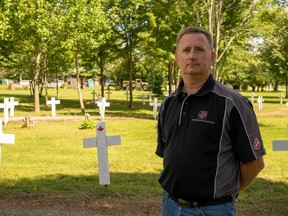 Wayne Barnett, president of Peacekeeper Park's board of directors, is hopeful they can work with the Kettle Creek Conservation Authority (KCCA) to find a way to stay at the Whittaker Lake land. As it stands, the park has until the end of next March to vacate the property, located near Belmont, after KCCA opted not to renew their lease past this year. (MAX MARTIN, The London Free Press)