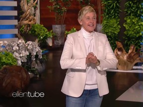 Ellen DeGeneres addresses workplace misconduct allegations in the premiere episode of the 18th season of her show.