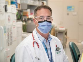 Douglas Fraser, a pediatric critical care doctor and a scientist at Lawson Health Research Institute, is co-founder of the London compayn Neurolytixs that is developing a concussion blood test. (Supplied/Lawson Health Research Institute)