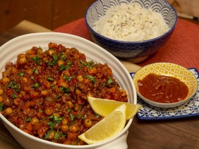 Jill Wilcox's quick Moroccan-style lamb dish offers all the flavours of her favourite slow-simmered lamb tagine in a fraction of the time. (Derek Ruttan/The London Free Press)