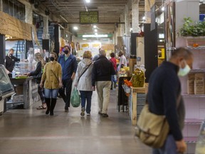 The Western Fair Farmer's Market was open on October 19 for its first Sunday since it had been closed due to COVID-19. (Mike Hensen/The London Free Press)