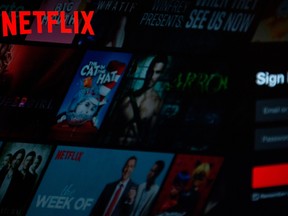 The Netflix logo is seen on a computer in this photo illustration in Washington, D.C., on July 10, 2019.