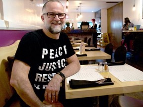 Restaurateur Glenn Whitehead inside Plant Matter Bistro on Dundas Street said he will close the restaurant and operate a "ghost kitchen" from the site. (LFP file photo)