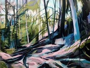 Stratford artist Shane Norrie's Into the Woods is part of a three-artist group exhibition at London's Benz Gallery in December that also includes works by Greg Benz and Fiona Dalrymple.