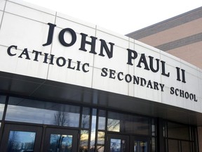 John Paul II Catholic secondary school in London is reporting a positive COVID-19 case. The school remains open.