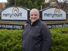 Paul Howarth, director of Merrymount Family Support and Crisis Centre in London, said the agency will use a donation from  Ironstone Building Company to help with its crisis bed program. (Derek Ruttan/The London Free Press)