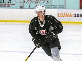 Mason Millman skates at the Western Fair Sports Centre. Derek Ruttan/The London Free Press)