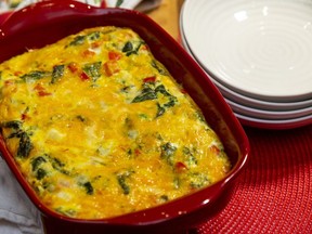 Baked Spinach and Red Pepper “frittata”

(Mike Hensen/The London Free Press)