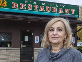 Effie Koutoupi owned the Gardenia Restaurant in Strathroy for 20 years before it closed last month. Koutoupi said it was hard to say goodbye to her customers, but she no longer wanted to work 15-hour days at the restaurant on Metcalfe Street that opened in 1949.  Mike Hensen/The London Free Press/Postmedia Network