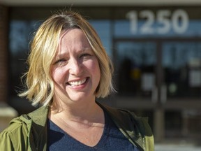 Jackie Ellefsen leads the Caring Fund at the Thames Valley District school board. It's been heavily impacted by the COVID-19 pandemic in London. (Mike Hensen/The London Free Press)