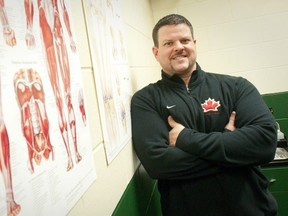 London Knights trainer and physiotherapist Doug Stacey is leaving the team to become head therapist for the Western Mustangs when university sports resume in 2021-22. (Free Press file photo)