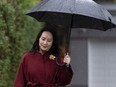 Chief Financial Officer of Huawei Meng Wanzhou leaves her home in Vancouver, Wednesday, Nov. 18, 2020.