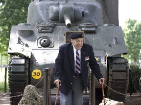 William Reed, who as a 21-year-old 1st Hussars gunner rode the Holy Roller Sherman tank from Juno Beach on D-Day  until the Second World War in Europe ended in 1945, has died at age 97. He was the last survivor of the five-member crew of the iconic Canadian tank, now a memorial in London's Victoria Park. (Files)
