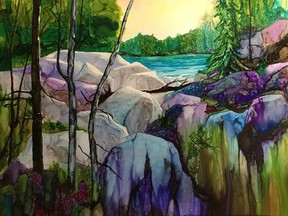 Karen Cullaton's Stillness is one of 48 pieces of art for sale online by the London Community Artists. Cullaton's piece was one of five winners for the Judge's Choice Award for the show., which opens Friday and continues until Sunday.
