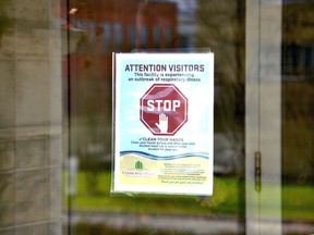 Stratford's Cedarcroft Place retirement home is in the midst of a COVID-19 outbreak that has infected more than 30 residents to date. GALEN SIMMONS/STRATFORD BEACON HERALD/POSTMEDIA NETWORK