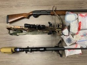Two people face trafficking and weapons charges after St. Thomas police seized $172,000 worth of drugs, two long guns and a crossbow. St. Thomas police