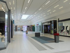 Usually the busiest day of the year, White Oaks Mall was largely empty on Boxing Day. A store manager at the mall call the shopping centre a "ghost town." (JONATHAN JUHA/The London Free Press)