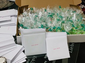 Isolated seniors at the COVID-beleaguered Cedarcroft Place Retirement Residence in Stratford received more than 1,200 Christmas cards, as well as gifts, sweets and holiday cookies after staff put out a call to help spread holiday cheer among residents. (Submitted photo)