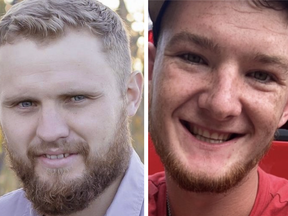 Henry Harder, left, and John Martens were killed in the construction-site collapse in London on Dec. 11, 2020. The men, ages 26 and 21 respectively, worked in the concrete industry.