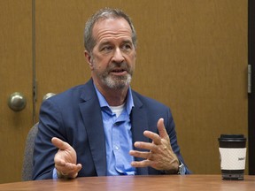 Dr. Paul Woods, chief executive of London Health Sciences Centre, spoke with The London Free Press editorial board in May 2018. Derek Ruttan/The London Free Press