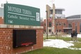 The Middlesex-London Health Unit has declared a COVID-19 outbreak at Mother Teresa Catholic Secondary secondary school in north London, Ont. 
Photograph taken on Wednesday December 9, 2020. (Mike Hensen/The London Free Press)